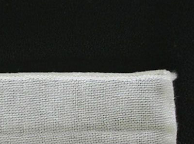 ハンカチサイズ晒手拭い端縫製加工10枚セット